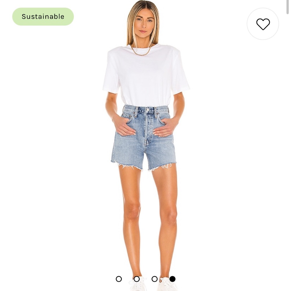New Agolde Riley High Rise Denim Short - Snapshot